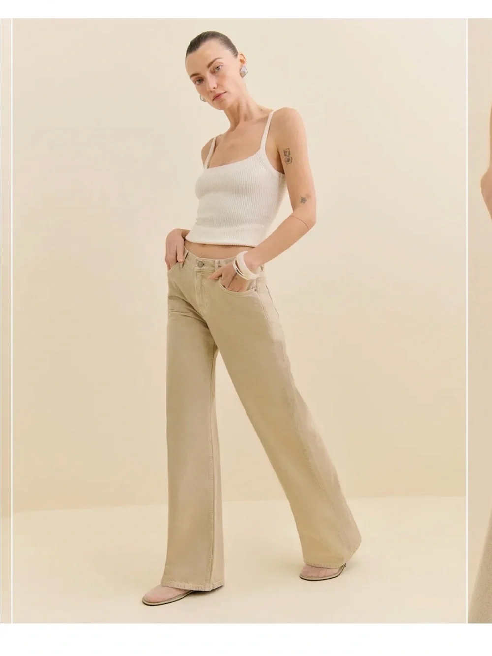 Reformation Cary Low Rise Slouchy Wide Leg - Picture 3 of 8